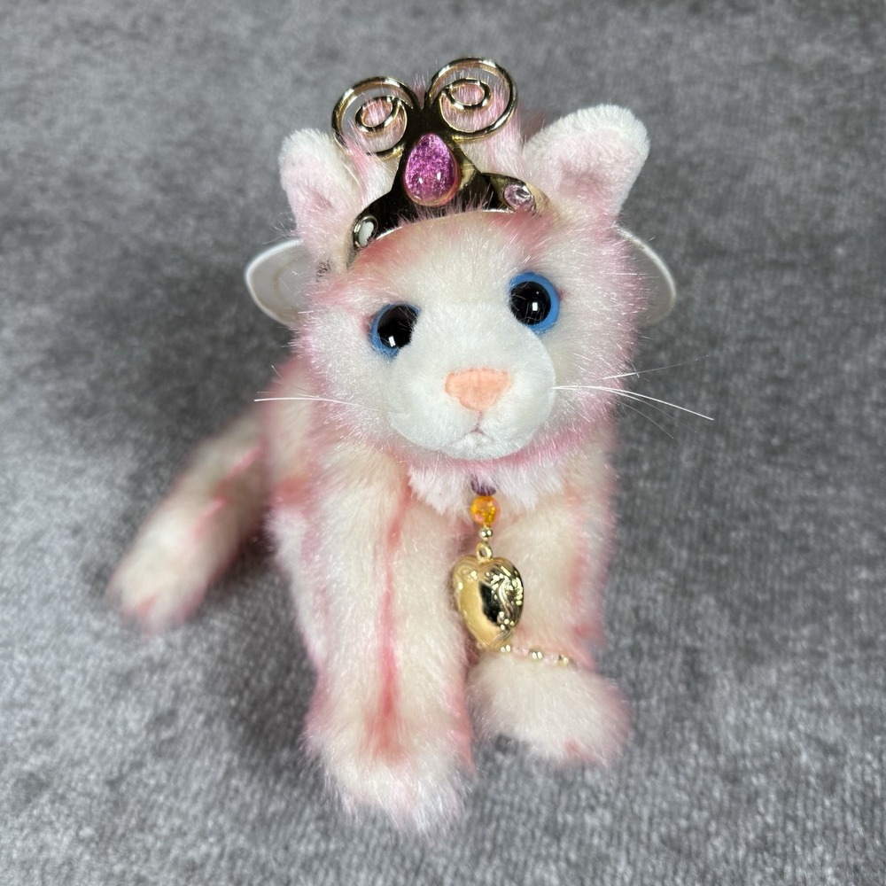 VTG Aurora Catapillers Pink Plush Sharon Lea Larsen Stuffed Animal Kitten